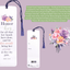Elegant Purple Floral Tassel Bookmark With Inspiring Proverb