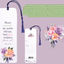 Purple Floral Tassel Bookmark With Scripture - Many Noble Women