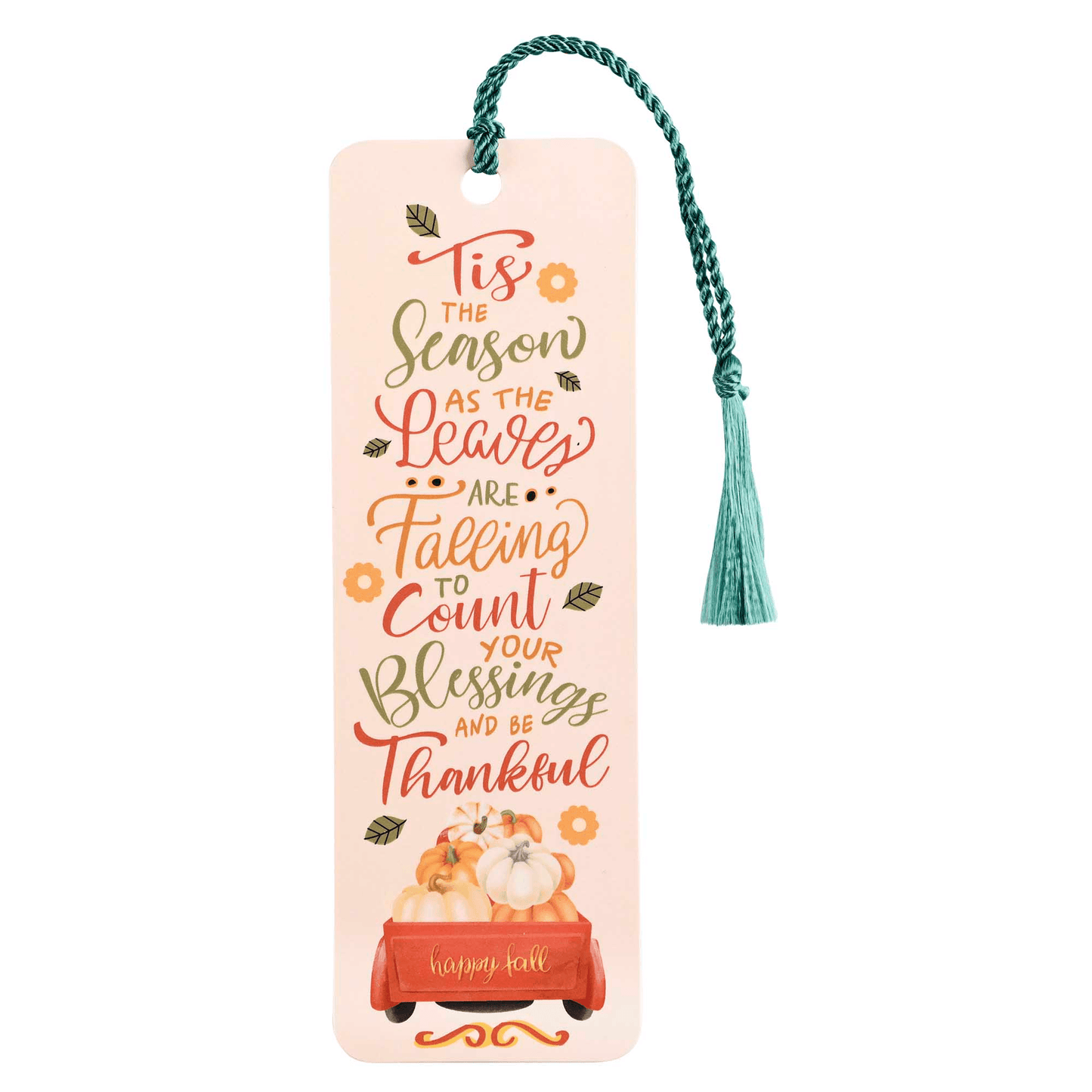 Count Your Blessings Fall-Themed Tassel Bookmark