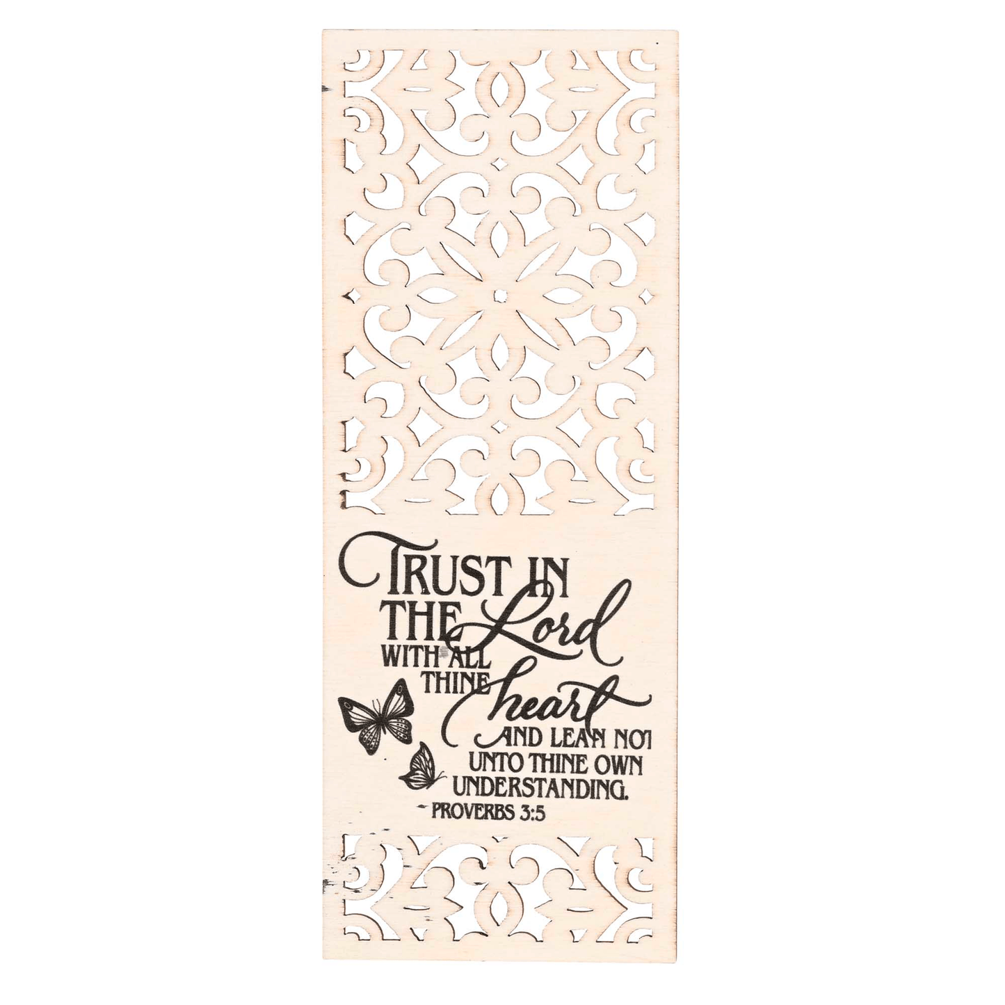 Laser-Cut Mdf Bookmark - Trust In The Lord