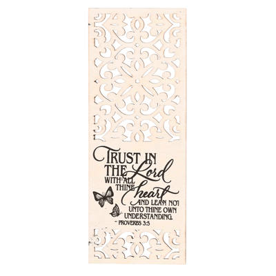 Laser-Cut Mdf Bookmark - Trust In The Lord