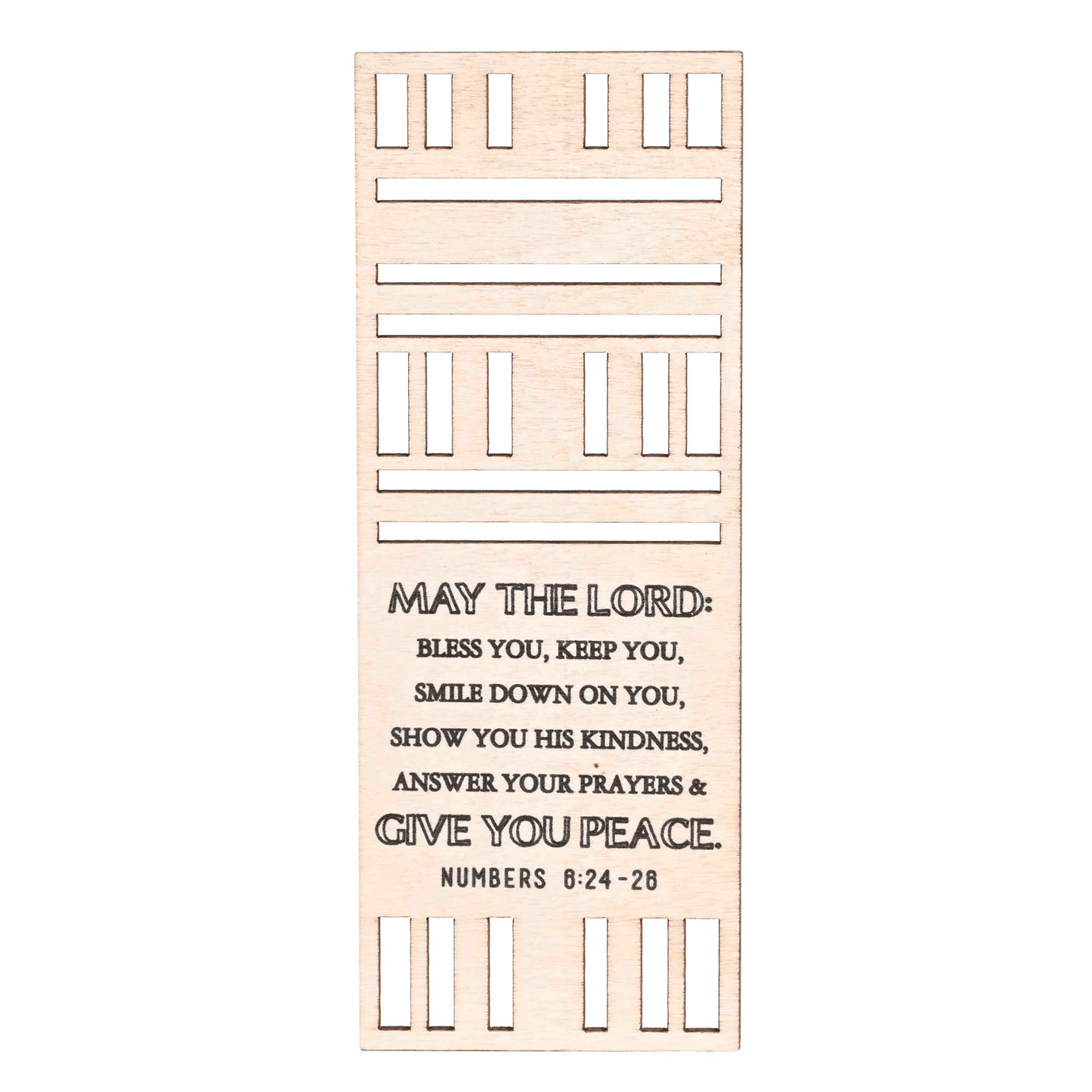 Laser-Cut Mdf Peace Bookmark Set - Scripture Inspired