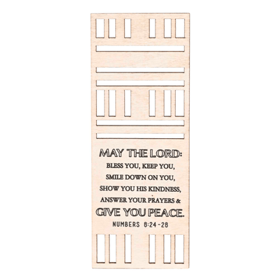 Laser-Cut Mdf Peace Bookmark Set - Scripture Inspired