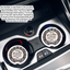 Elegant Car Coasters With Inspirational Message - Estad Quietos, Salmos 46:10