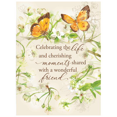 Sympathy Butterfly Card Assortment - 12 Cards With Envelopes