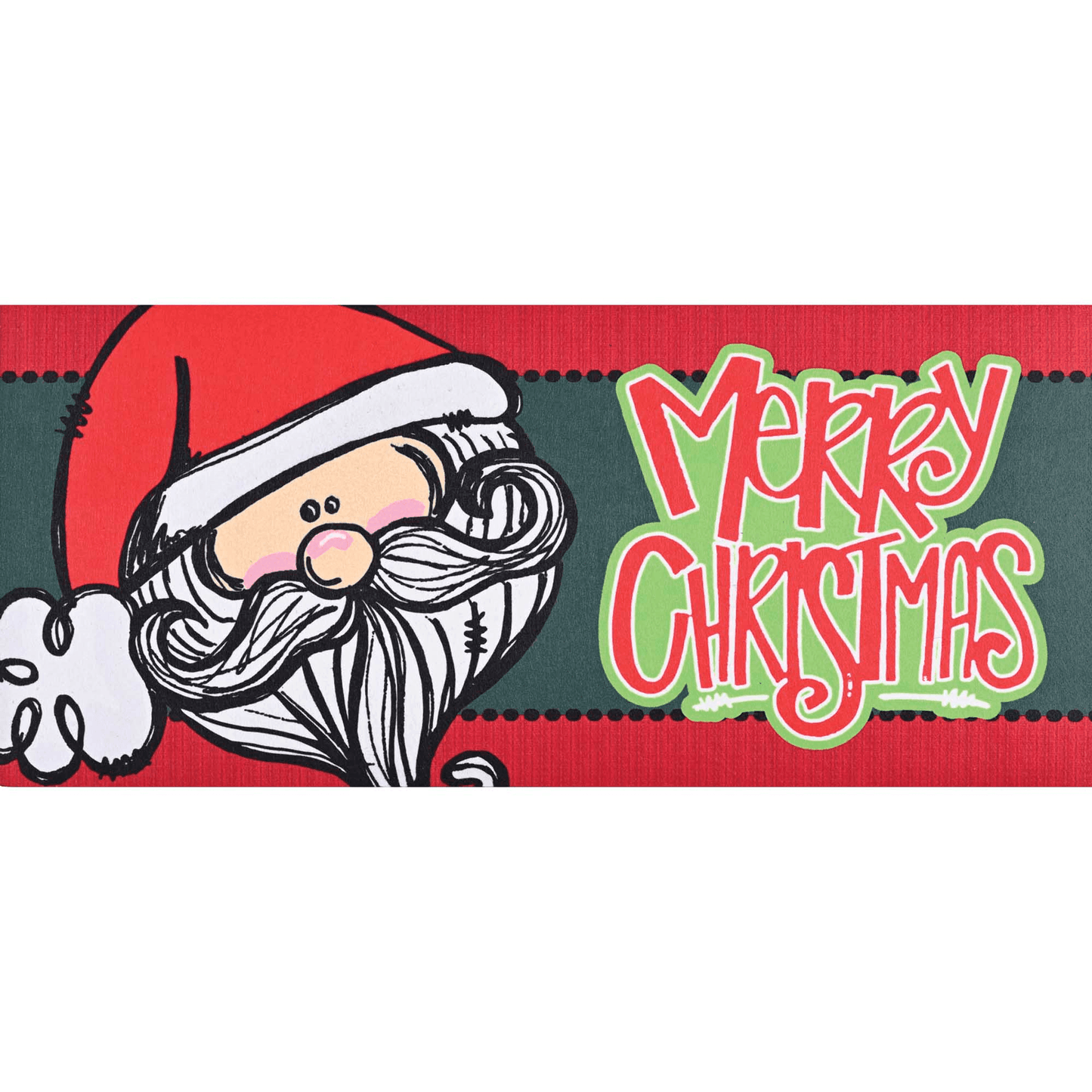 Doormat Insert Santa Merry Christmas