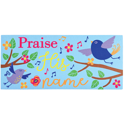 Doormat Insert Birds Praise His Name