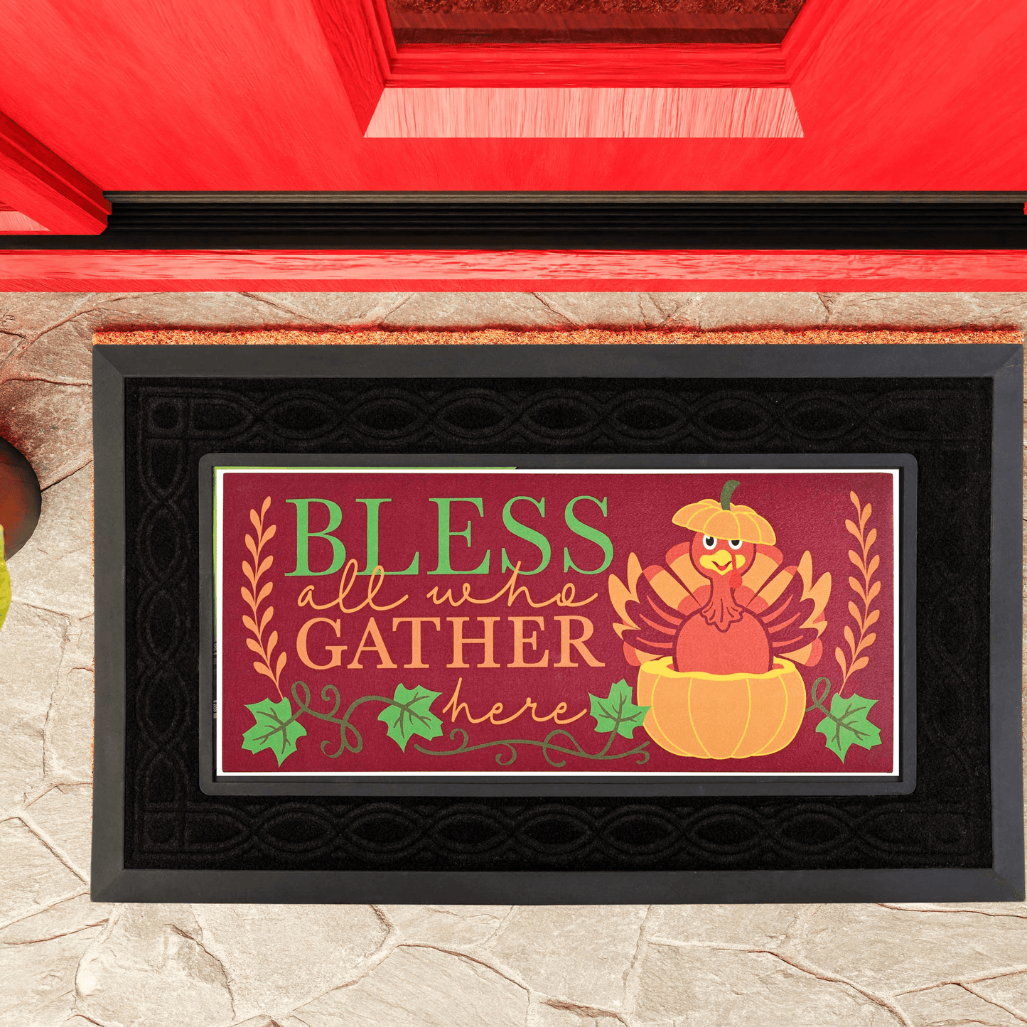 Doormat Insert Bless All Who Gather