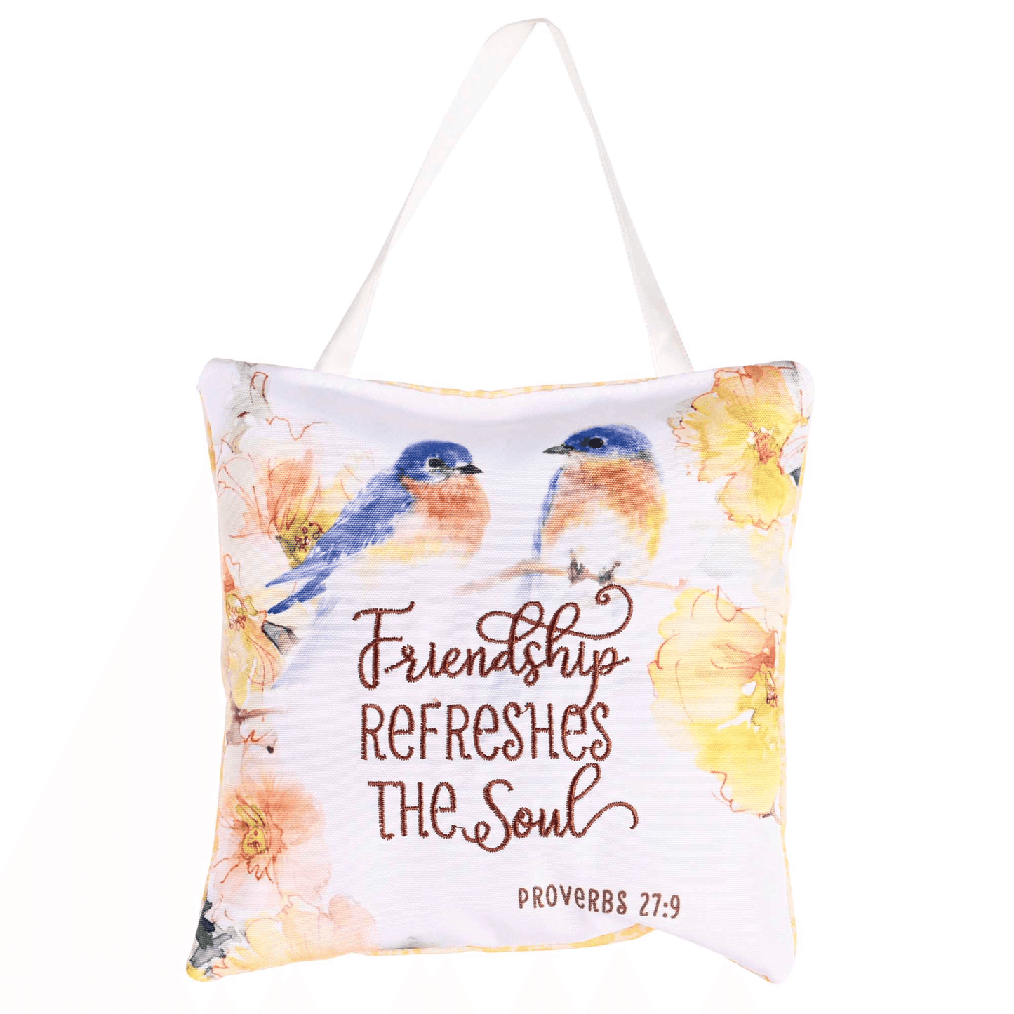 Hanging Door Pillow - Friendship Birds Tapestry Art