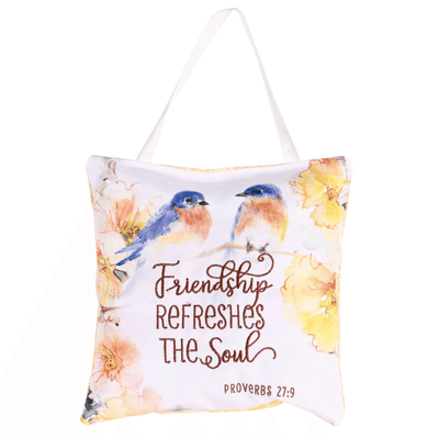 Hanging Door Pillow - Friendship Birds Tapestry Art