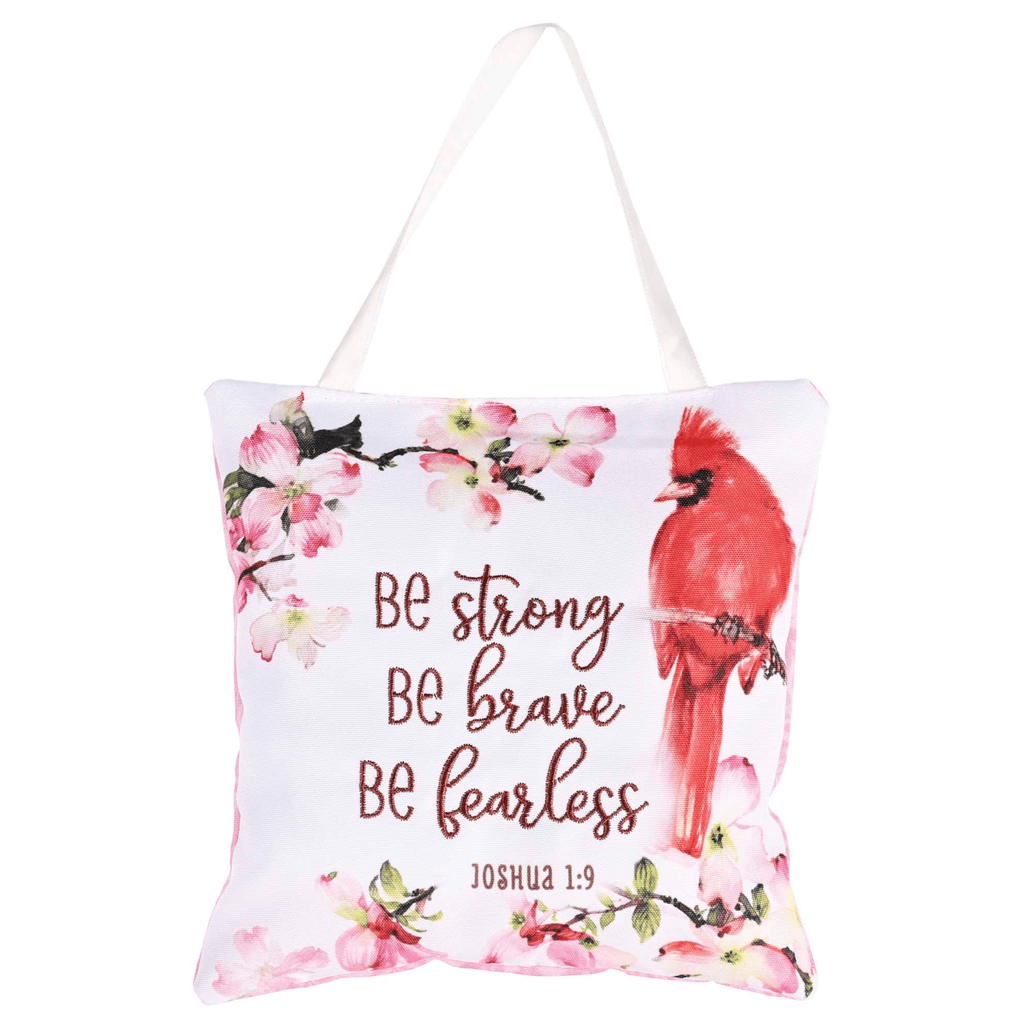 Be Strong Joshua 1:9 Hanging Door Pillow