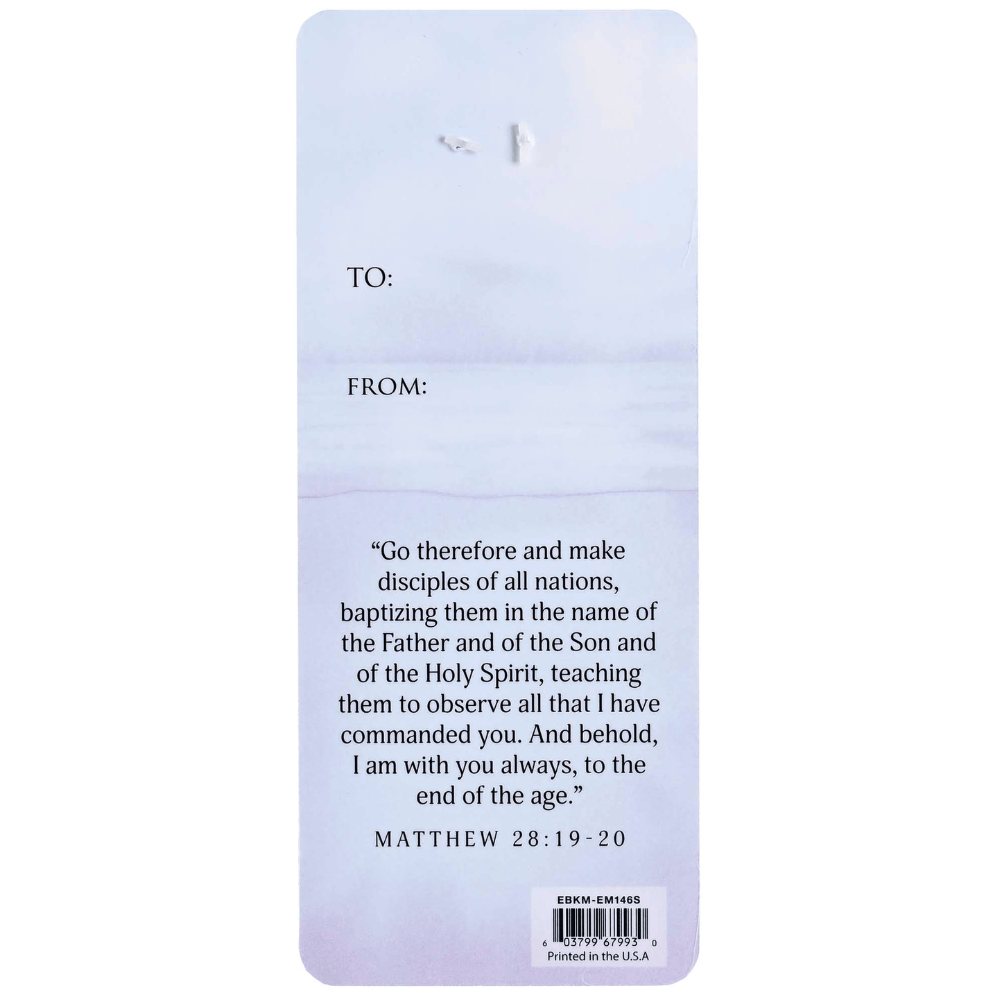 Embellished Bookcard Blessings Baptism