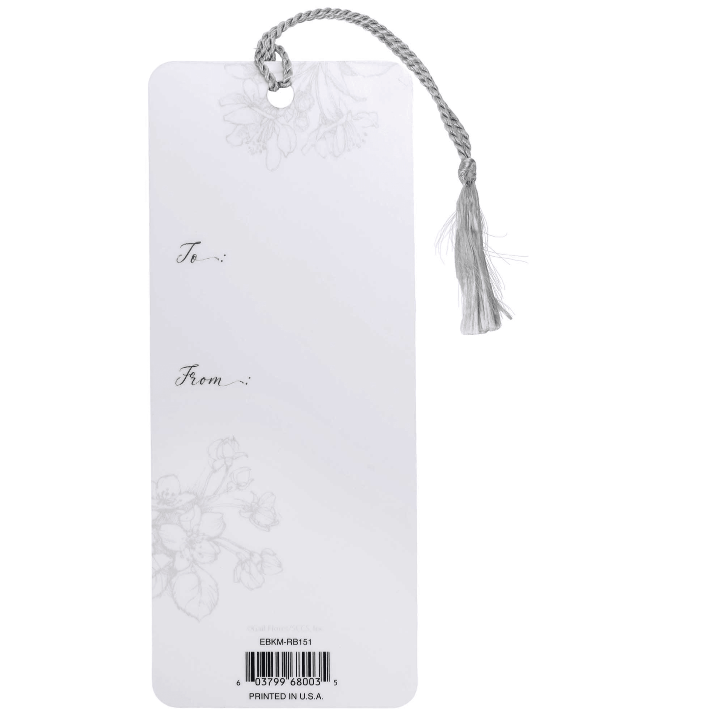 Embellished Silver Bird Bookmark - Let Your Dreams Be Your Wings