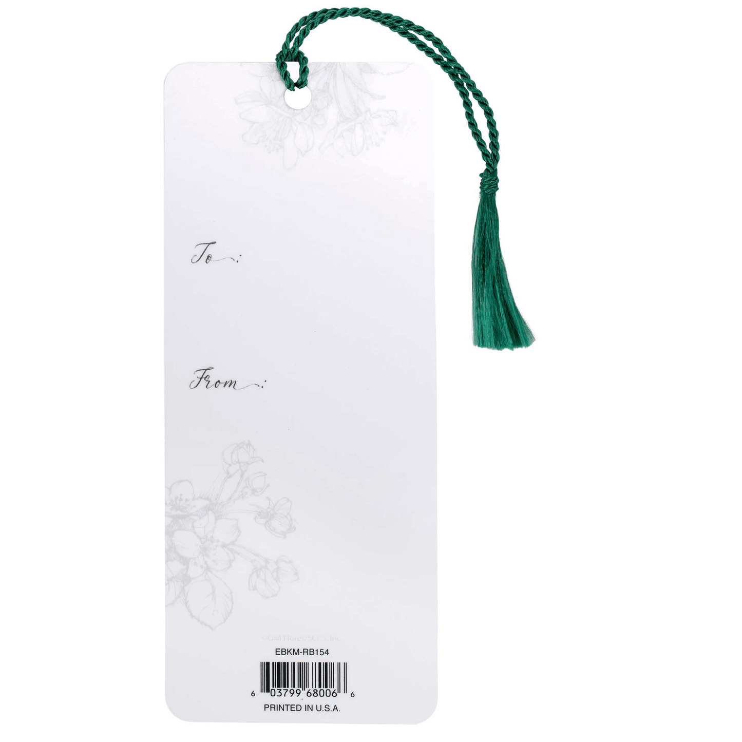 Embellished Silver Bird Bookmark With Personalisation