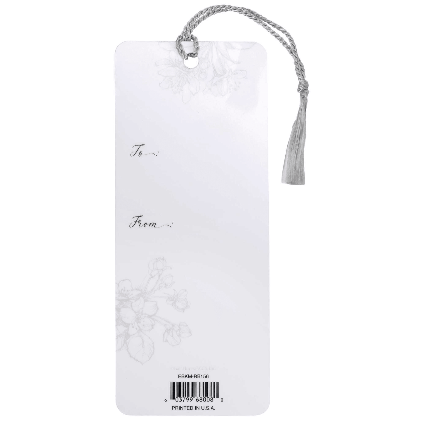 Embellished Silver Bird Bookmark - Friendship Quote