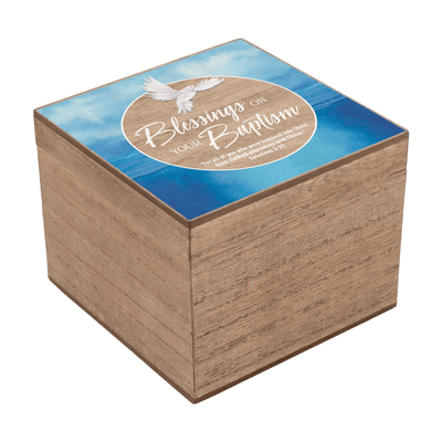 Baptism Keepsake Box With Inspirational Galatians Verse