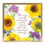 Here Is To The Months Framed Wall Art With Floral Accents