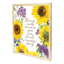 Here Is To The Months Framed Wall Art With Floral Accents
