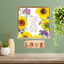 Here Is To The Months Framed Wall Art With Floral Accents