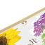 Here Is To The Months Framed Wall Art With Floral Accents