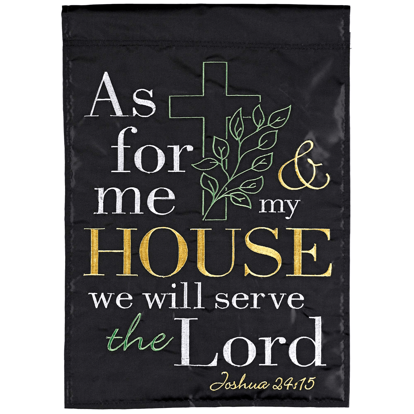 As For Me And My House Inspirational Flag 13X18