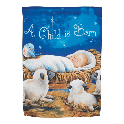 A Child Is Born 30X44 Inch Heavy-Duty Sublimated Flag