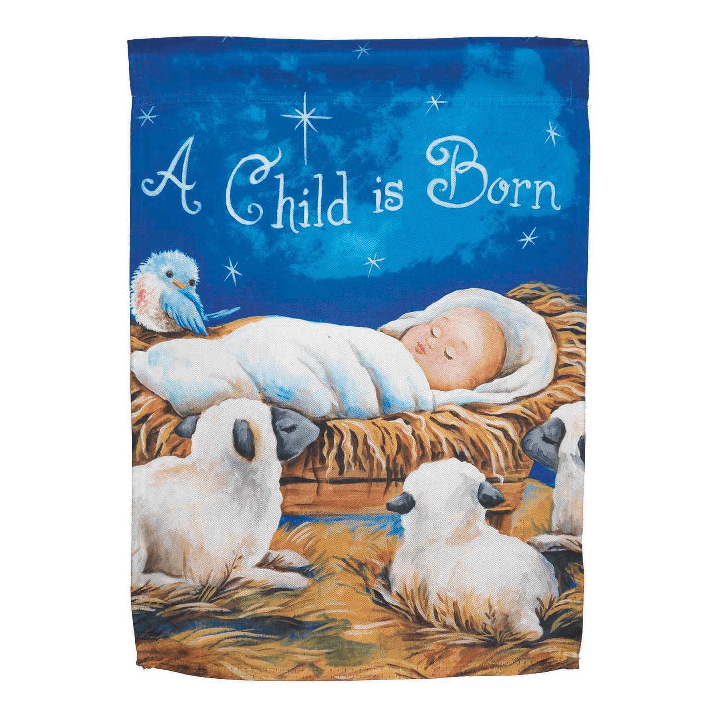 A Child Is Born 30X44 Inch Heavy-Duty Sublimated Flag