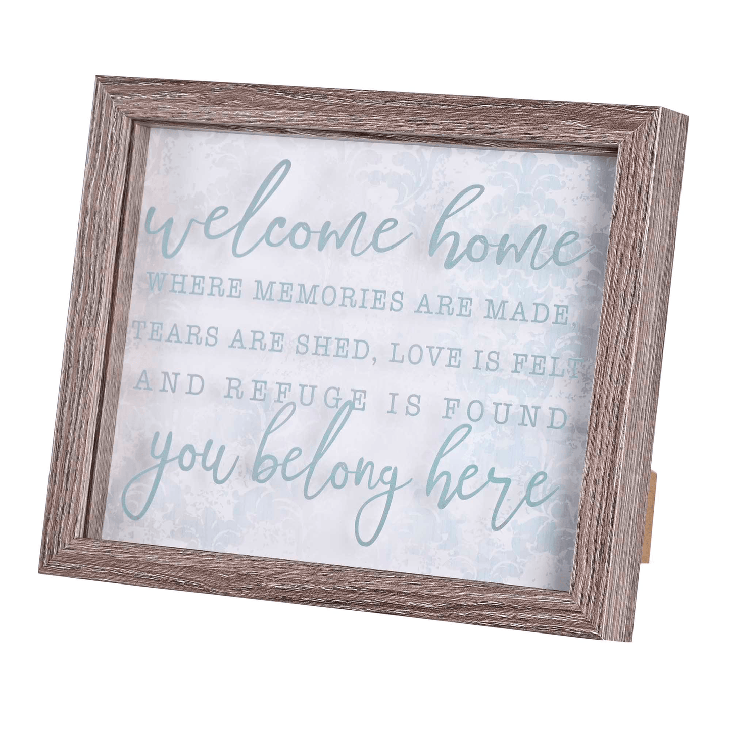 Rustic Framed Wall Art - Welcome Home, 10X8