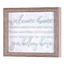 Rustic Framed Wall Art - Welcome Home, 10X8