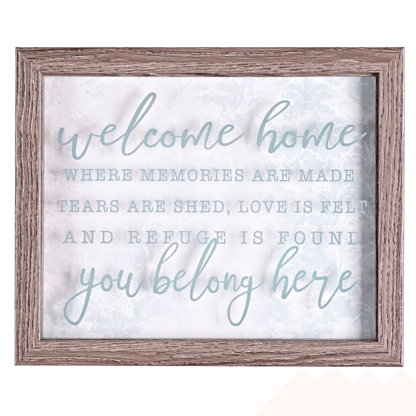 Rustic Framed Wall Art - Welcome Home, 10X8
