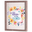 Framed Wall Art: Hope In Isaiah 40:31 With Floral Design