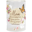 Elegant Mom Candleholder With Led Candle And Floral Accents