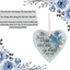 Sympathy Glass Heart Ornament: Your Wings Were Ready