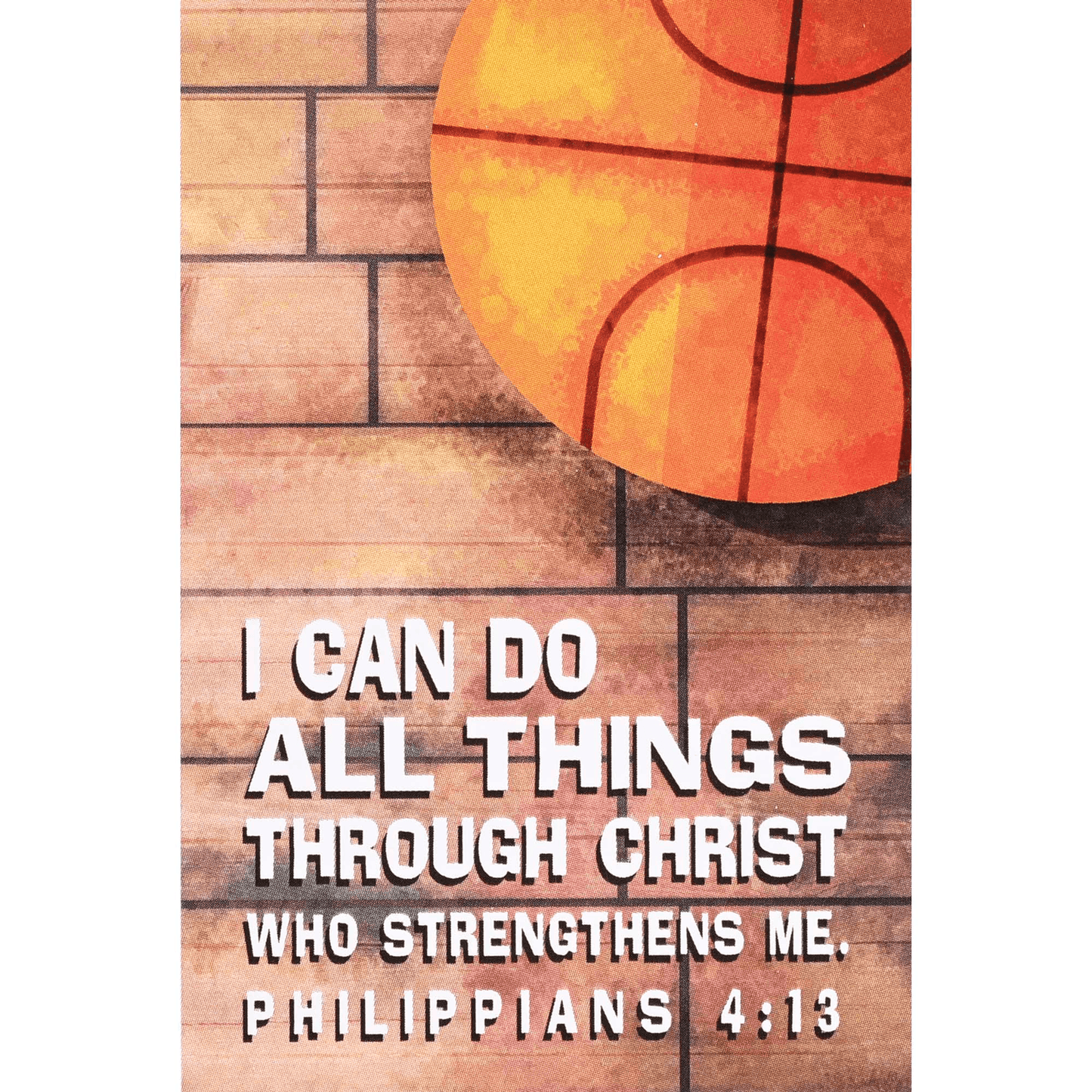 Itty Bitty Basketball Cards With Inspirational Scripture