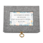 Gray Linen Music Box With Jewelry Insert - Seize The Moments Of Happiness