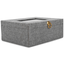 Gray Linen Music Box With Jewelry Insert - Seize The Moments Of Happiness