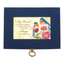 Navy Linen Music Box With Inspirational Art And Jewelry Insert