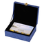 Navy Suede Keepsake Box With Floral Peace Greeting Cards
