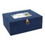 Navy Linen Music Box With Jewelry Insert – Mom, Always In My Heart