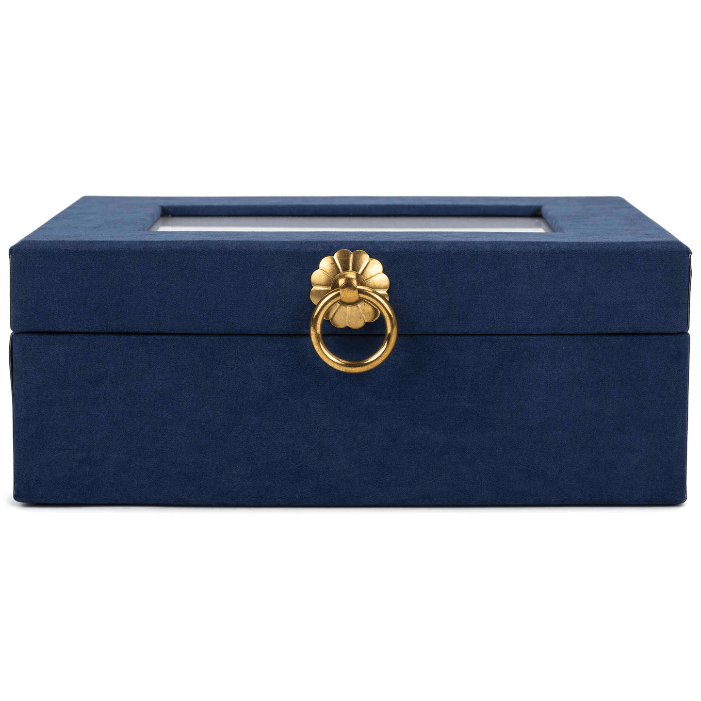 Navy Linen Music Box With Jewelry Insert – Mom, Always In My Heart