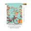 Happy Fall Double Applique Bicycle Flag - 29X42 Inches