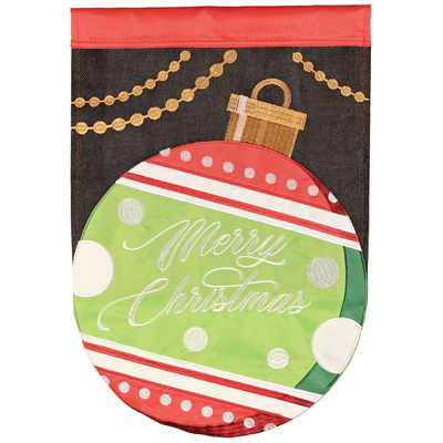 Premium Double Applique Merry Christmas Flag 29X42 Inches