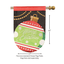Premium Double Applique Merry Christmas Flag 29X42 Inches