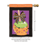 Flag Candy Apple Happy Halloween Double Applique Flag 29X42 Inches