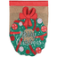 Elegant Double Applique Flag Wreath - Merry Christmas 29X42 Inches
