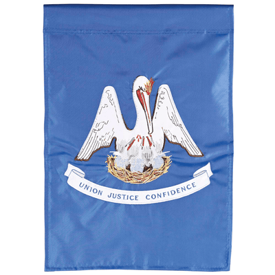 Louisiana State Double Applique Polyester Flag 29X42 Inches
