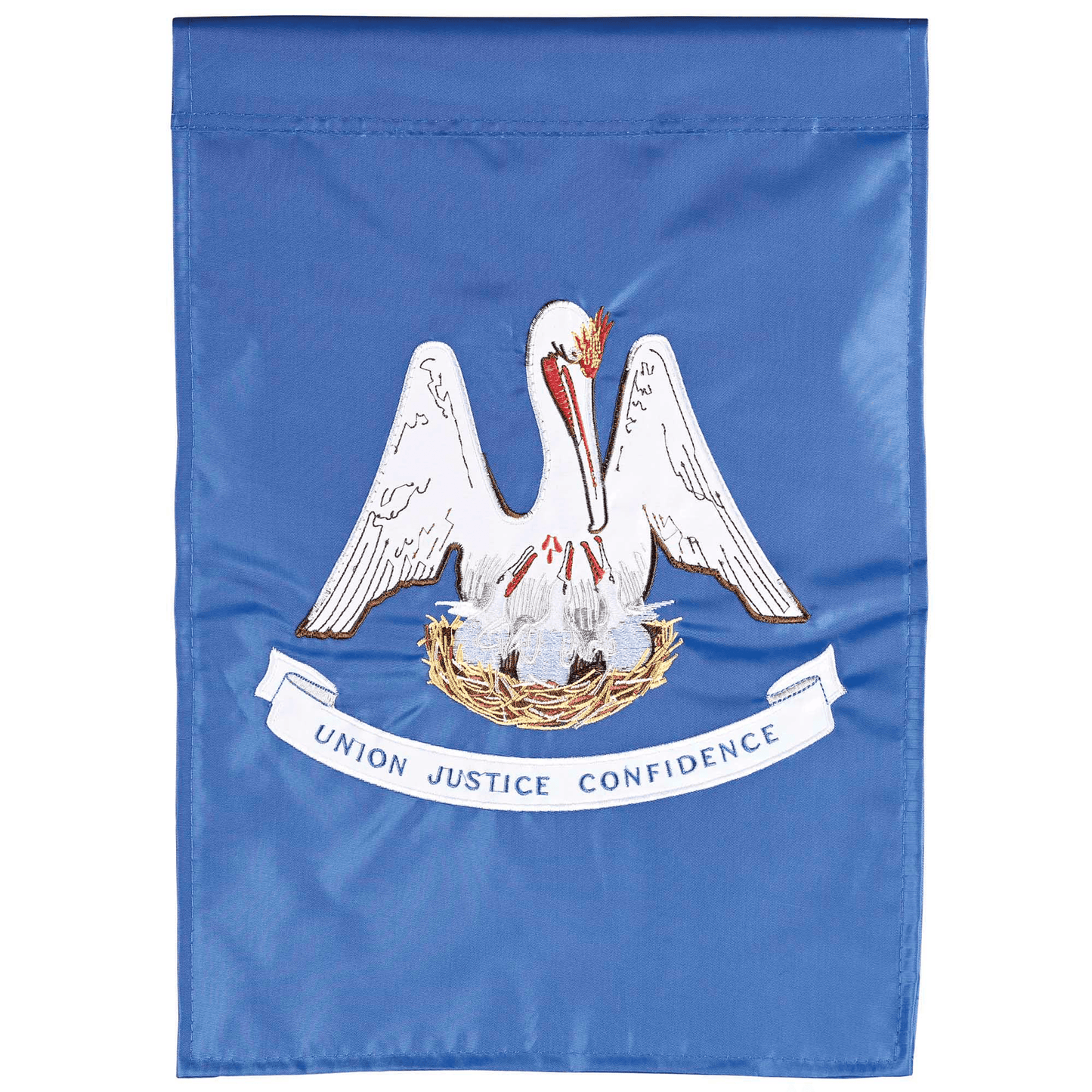 Louisiana State Double Applique Polyester Flag 29X42 Inches