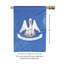 Louisiana State Double Applique Polyester Flag 29X42 Inches