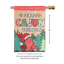 Crawfish Merry Cajun Christmas Double Applique Flag 29 X 42 Inches