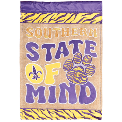 Southern State Of Mind Double Applique Flag - 29 X 42 Inches